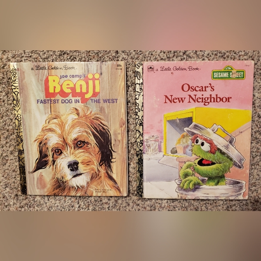 Little Golden Books Benji and Oscar's New Neighbor Book Set